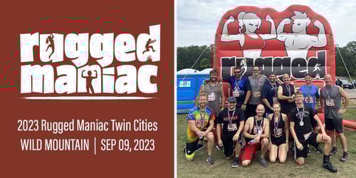 Cybertrol Employees Participate in the 2023 Rugged Maniac Twin Cities at Wild Mountain