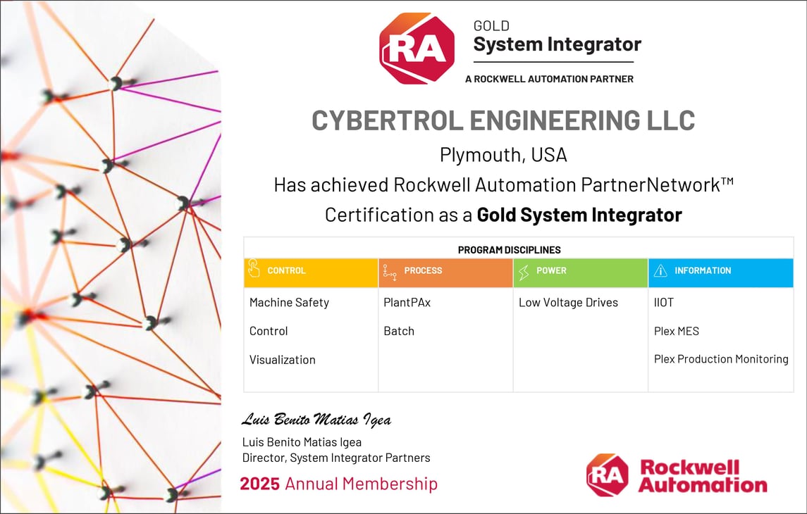Cybertrol: A Rockwell Automation PartnerNetwork Gold System Integrator